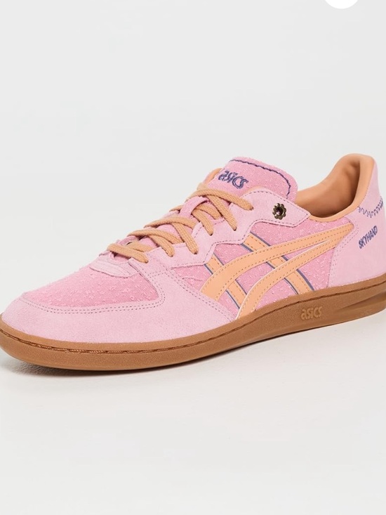 Asics Shoes - ASICS Pink & Tan Women's Suede Skate-Inspired Sneaker